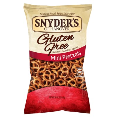 Snyders Gluten Free Mini Pretzels 220g - Chips