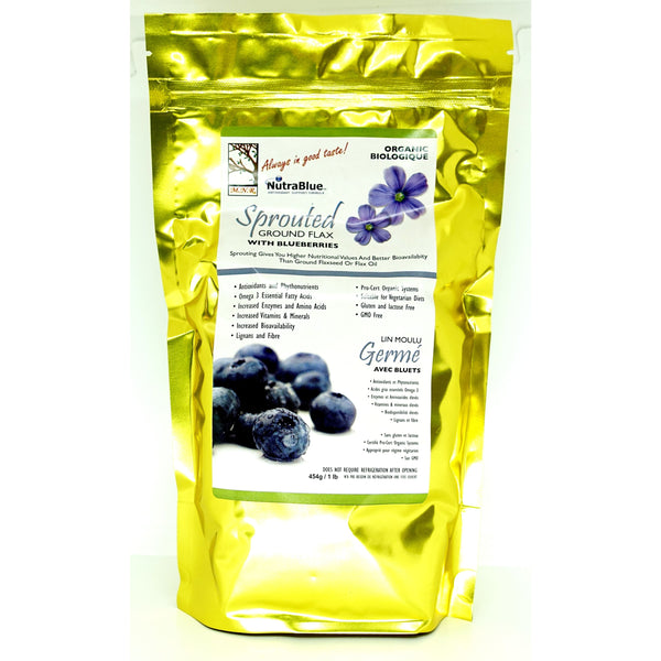 Sprouted Flax Blueberry 454g - Flaxseed
