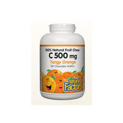Vitamin C 500mg Tangerine Orange Chewable Wafers 180 Tablets