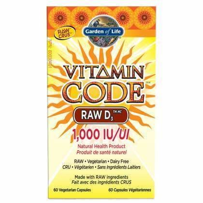 Vitamin Code RAW D3 1000 IU 60 Caps - MultiVitamin