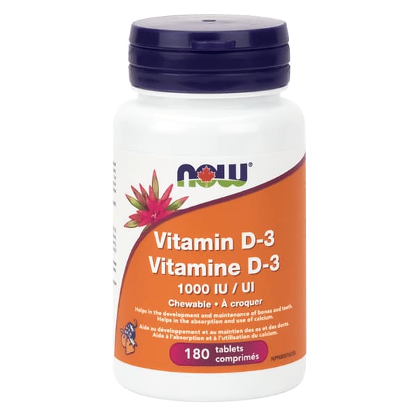Vitamin D3 1000iu Chewable180 Tablets - VitaminD
