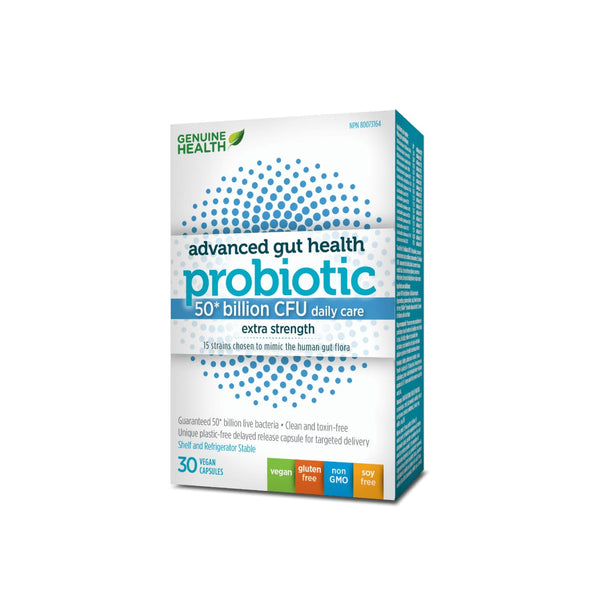 Womens Advanced Gut Health Probiotic DAILY 50 Billion CFU Daily Care 30 Veggie Caps - ProbioticsShelves